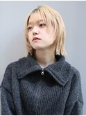レイヤーボブ/切りっぱなしボブ/顔周りレイヤー/ウルフボブ