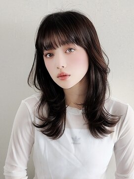 タブーセントラル(TABOO Central) セミロングレイヤーカット/暗めブラウン/大橋直武