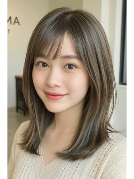 ラマヘアー(RAMA hair) 王道。暗め×透明感×ミディアム 全好感度ヘア