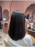 ストレートだけどぺたんこにならないふんわり感！