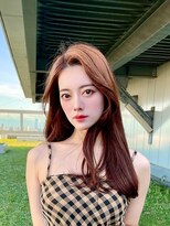 シェリー 仙台(Cherie)&nbsp;ブリーチなし春色ココアブラウン◎韓国風くびれ巻き小顔ヘア