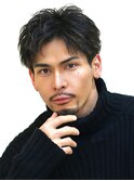ニュアンスウェーブパーマセンターパート