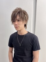 キング 楠葉店(K!ng)&nbsp;ホワイトメッシュ/ツイスト/ツイスパ/パーマ/メンズ/眉毛