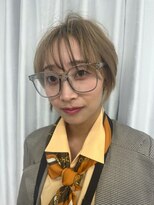 テン ディー(TEN D) ハイトーン愛されショートボブ×シースルーバンク