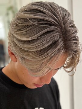 アンサー 渋谷(ANSWER) メンズバレイヤージュハイライトセンターパート