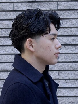 ザバーバー 渋谷(THE BARBER) テーパーフェード×フェザーパーマ　バーバー/メンズカット