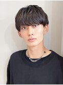 メンズラウンドマッシュショートニュアンス博多