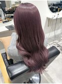 花田/イメチェンピンクベージュ前髪ブリーチダブルカラー下北沢