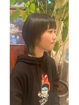 ポレポレハッピーヘアワーク POREPORE HAPPY HAIR WORK&nbsp;POREPORE　【谷保/国立】ウルフ　アクセントカラー