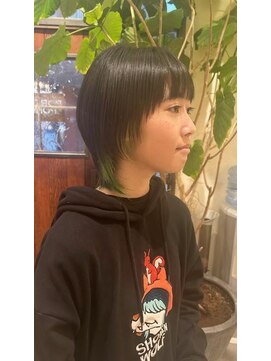 ポレポレハッピーヘアワーク POREPORE HAPPY HAIR WORK POREPORE 【谷保/国立】ウルフ アクセントカラー