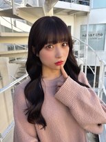 カシュカシュ アネックス(cache cache annex)&nbsp;ラベンダーカラーアイドル前髪ぱっつん顔周りおくれ毛似合わせ