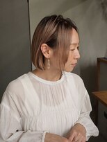 パルムヘアー(Palm hair)&nbsp;【ブリーチで叶える】透明感ベージュ×ボブスタイル