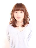 前髪あり☆大人可愛いミディアムヘア