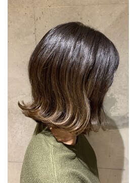 エイト 上野店(EIGHT ueno) 【EIGHT上野】日木[NIKI]_#ボブ#外ハネ#グラデーションカラー