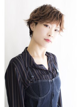 ハナブサ 御経塚店(HANABUSA) 《朝倉華鈴HANABUSA》ショートはやっぱりハイトーンがお洒落！