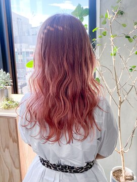 テトヘアー(teto hair) ピンクカラー　ピンクベージュ　ピンクラベンダー  暖色系カラー
