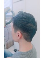 ヘアアンドメイク イムス(hair&make imus) 【imus】おしゃれ黒髪ボウズ（モヒカンスタイル）