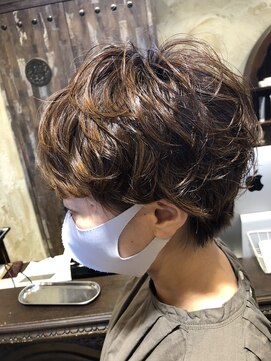 ヘアー クリエイト カルバリ(HAIR CREATE Calbari) クシャクシャショートパーマ