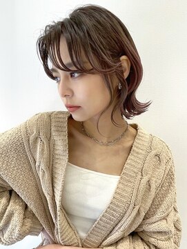 トルネード(TORNADO) 切りっぱなし 前下がりボブ 波ウェーブ カーテンバング t327