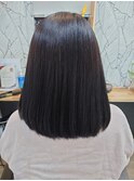 ミディアムストレート髪質改善トリートメント