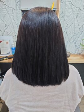 ヘアーカルチャー 小倉台店 HAIR CULTURE ミディアムストレート髪質改善トリートメント