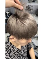 ゴールドシブヤ(GOALD SHIBUYA)&nbsp;お客様スタイル マッシュ ハイトーン ダブルカラー ミルクティ