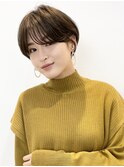 大人可愛い20代30代40代50代小顔ショートボブ丸みショートくびれ