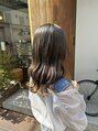 ヘアメイク マージ(hair make merge) ワンカラーで透明感が出る艶カラー◎