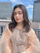 ルービック 梅田茶屋町(Rubik)&nbsp;透明感暗髪×小顔ニュアンスパーマ