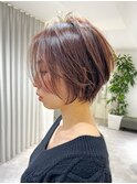 ショートボブ×毛流れ矯正(浅野)