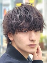 無造作パーマ波巻きパーマ波巻きスパイラルパーマツーブロック