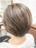 白髪ぼかし30代40代50代60代伊丹大人ショート大人ボブ