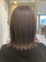 ヘアーサロン イルア 北越谷(hair salon I'LUNA) フォギーベージュなボブ。6.14