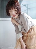 【MAULOA】バイオレットカラー 顔まわりレイヤー　ショートボブ
