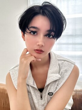 ラフィス ヘアー パーク 枚方2号店(La fith hair park) 【La fith】ハンサムショート×横顔美人×黒髪