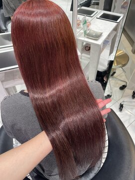 フォルテ ティアラ 横浜店(FORTE TIARA) 髪質改善カラー レッド