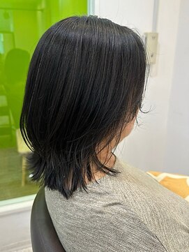 レゴヘアー(Lego Hair) ミディアムレイヤーダークブラウン