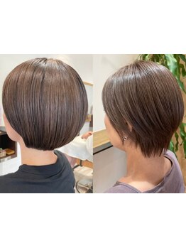  <自宅でもサロンのような仕上がりを再現できるショートボブ>お客様の骨格に合わせたヘアをご提案［追浜］