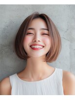 ピーチ バイ ニューヨークニューヨーク(a Peach by NYNY)&nbsp;大人可愛い大人美人ふんわりカール小顔カットショコラアッシュ