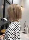 ぷつっとふわっとボブ