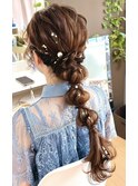 ゆるふわ編みおろしヘアセットスタイル【京都/ヘアセット】