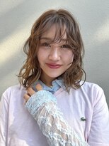 リサヘアーデザイン(RISA HAIR DESIGN)&nbsp;天神／大名／赤坂　ミディアム×くしゃっとパーマ