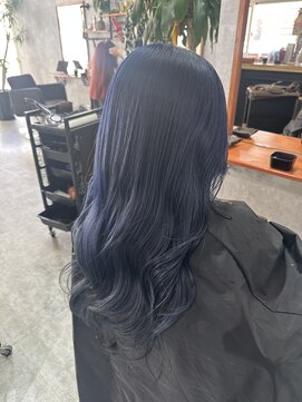 シールドヘアー 沖縄 新都心(C'LD Hair) ダブルカラー/ブルーグレー