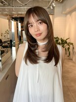 ラヴィズム 松崎店(LUVISM)&nbsp;韓国/顔周りレイヤー/おくれ毛/ベージュ/ダブルカラー/東区/松崎