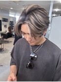 ホワイトメッシュ/ツイスト/ツイスパ/パーマ/メンズ/眉毛/心斎橋
