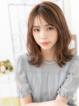 研究学園/髪質改善/ココアベージュ!バタフライカットくびれヘアb