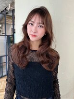 マインバイアフロートギンザ(MYNE by AFLOAT GINZA)&nbsp;レイヤーカット／ぱっつん前髪／ブラウンカラー