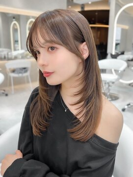 ロンドクレール 川崎(Lond clair) 大人ガーリー/バタフライカット/ミディアムレイヤーカット/川崎