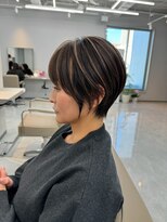 ネイロ 北千住(NeiRo)&nbsp;小顔ショートボブカラー大人ショートボブひし形ショートカット