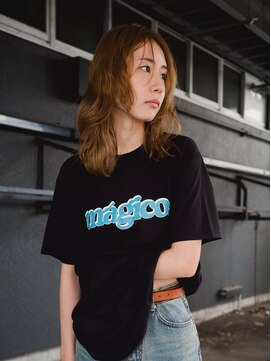 ストア(STORE) 肌色に合わせた ワンブリーチ ブロンド風ヘア